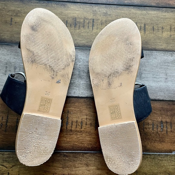 Topshop Black Sandals Size 38 - Picture 7 of 9
